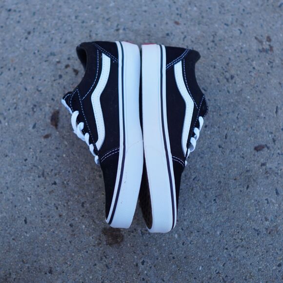 Vans Old Skool Low Top Sneaker Black/White Youth 3 Unisex New 500714 - Picture 5 of 10